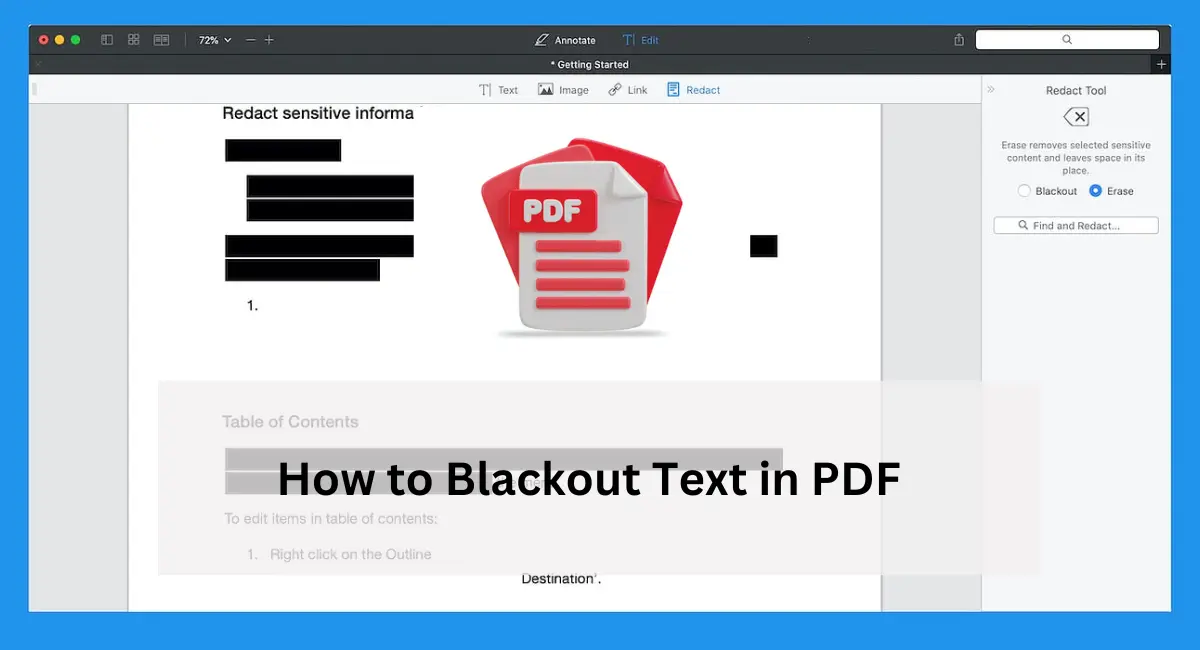 How to Blackout Text in PDF