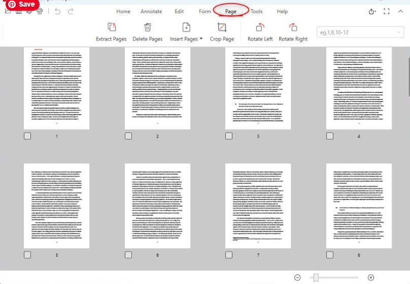 How to Save Certain Pages of a PDF