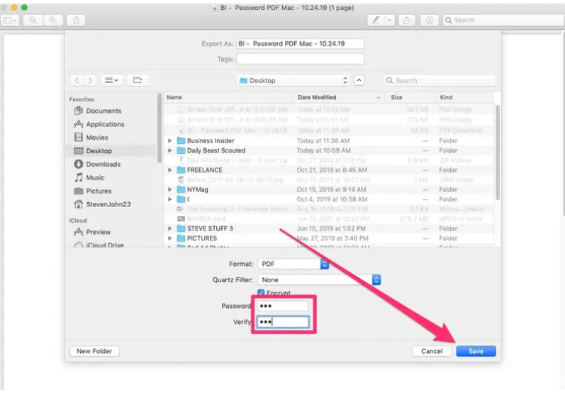 How To Password Protect a PDF On Mac