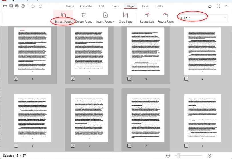 How to Save Certain Pages of a PDF