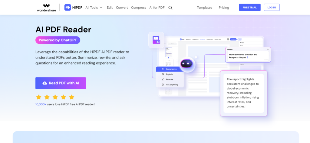 HiPDF AI PDF Reader