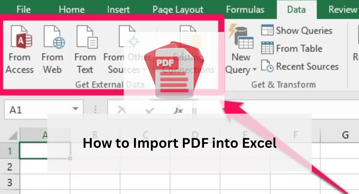 How to Import PDF into Excel