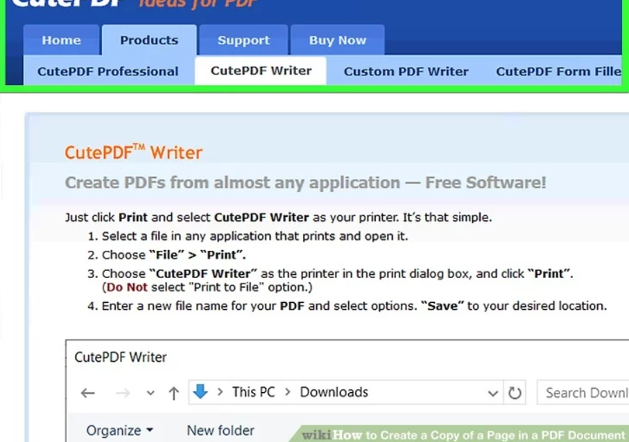 Download CutePDF Writer