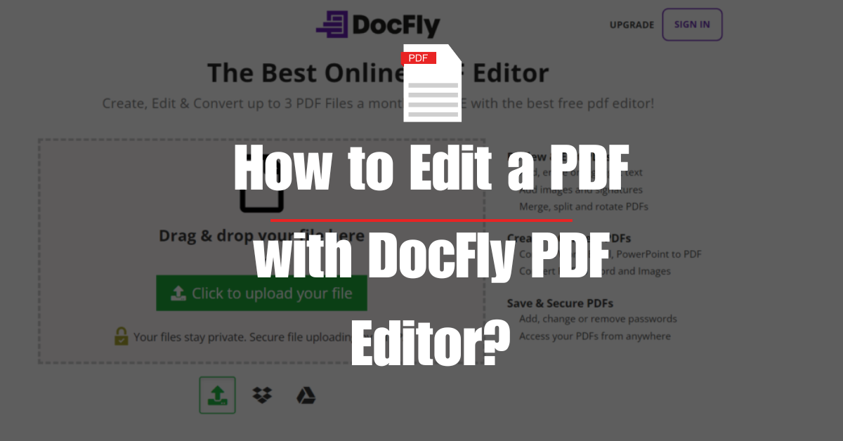 How to Edit a PDF with DocFly PDF Editor