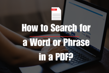 How to Search for a Word or Phrase in a PDF