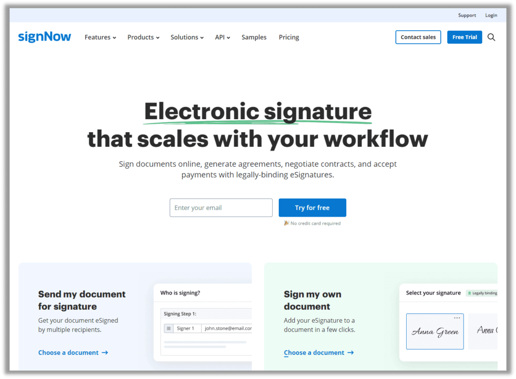 Free Document Signing