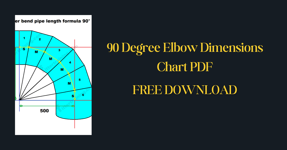 90 Degree Elbow Dimensions Chart PDF