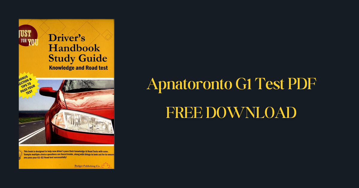 Apnatoronto G1 Test PDF