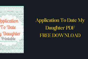 Application To Date My Daughter PDF