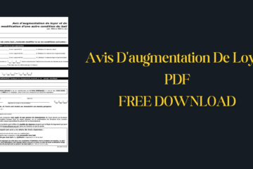 Avis D'augmentation De Loyer PDF