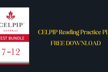 CELPIP Reading Practice PDF