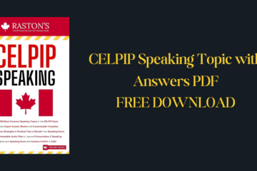 CELPIP Speaking Topic with Answers PDF