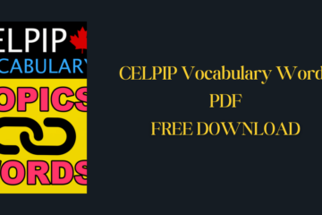 CELPIP Vocabulary Words PDF