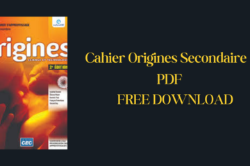 Cahier Origines Secondaire 2 PDF