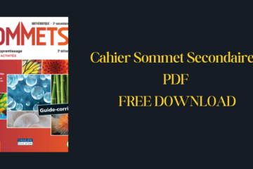 Cahier Sommet Secondaire 2 PDF