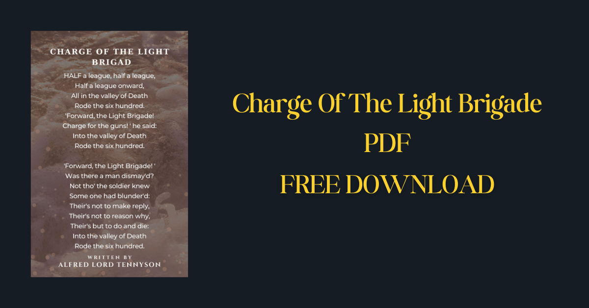 Charge Of The Light Brigade PDF