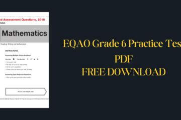 EQAO Grade 6 Practice Test PDF