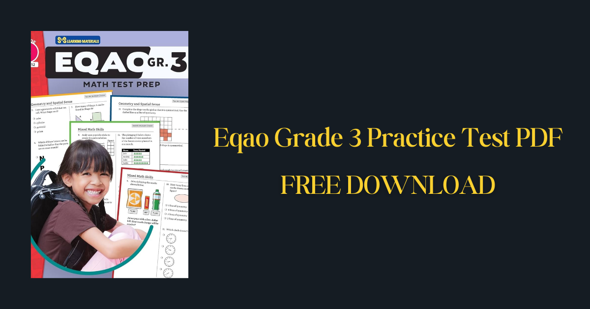 Eqao Grade 3 Practice Test PDF