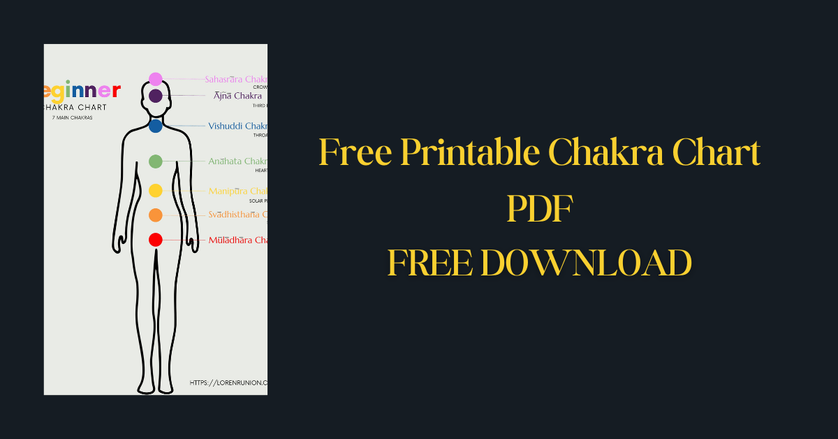 Free Printable Chakra Chart PDF