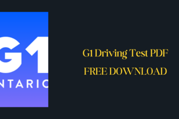 G1 Driving Test PDF