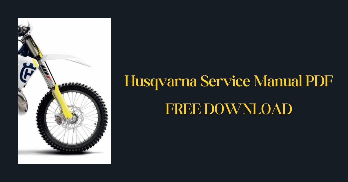 Husqvarna Service Manual PDF