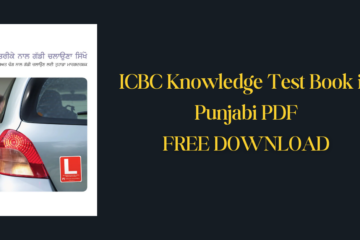 ICBC Knowledge Test Book in Punjabi PDF