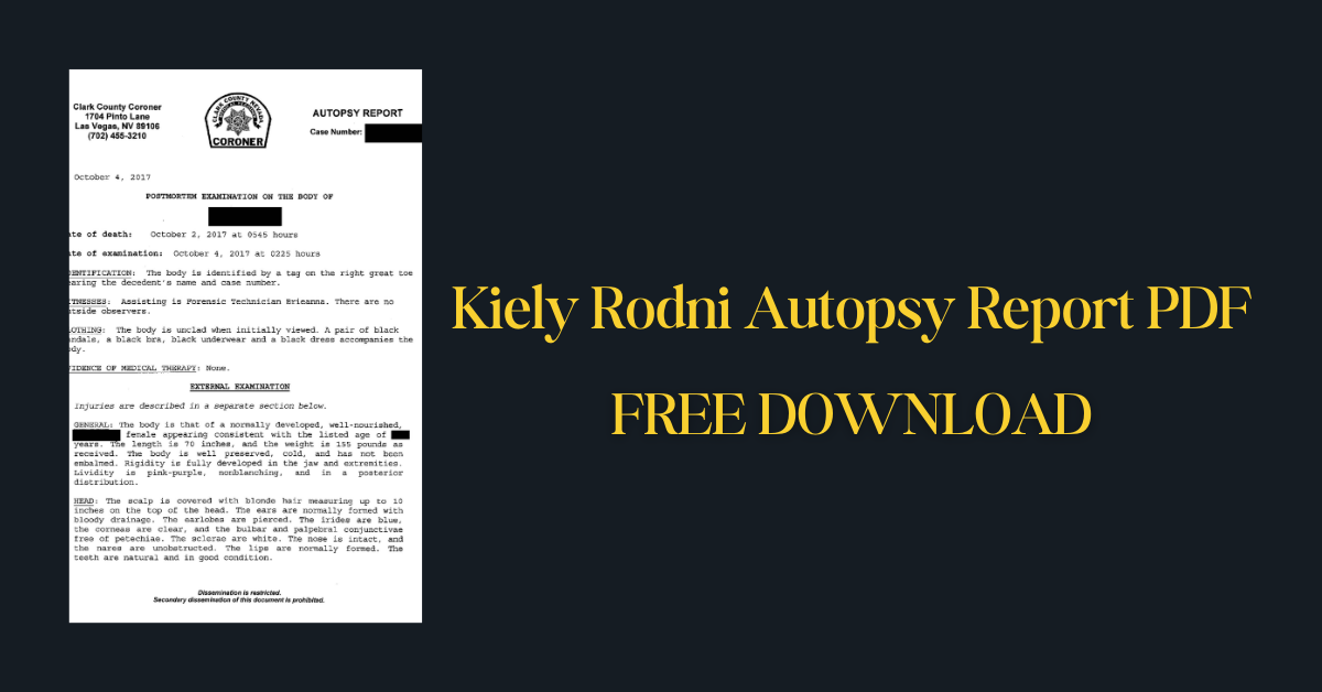 Kiely Rodni Autopsy Report PDF