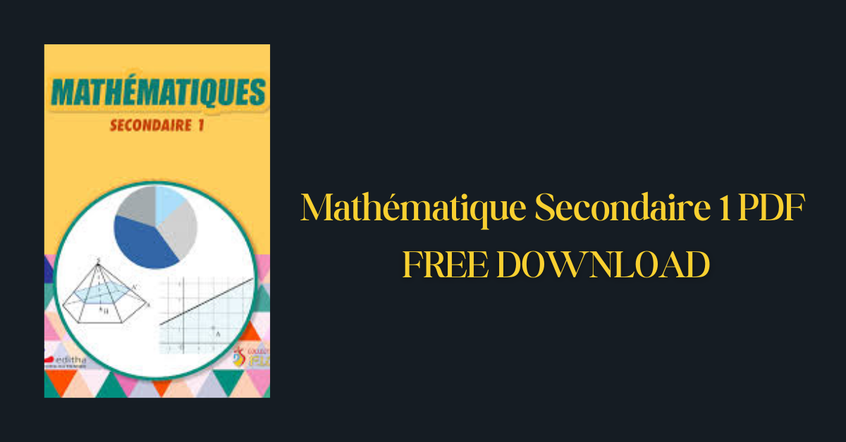 Mathématique Secondaire 1 PDF