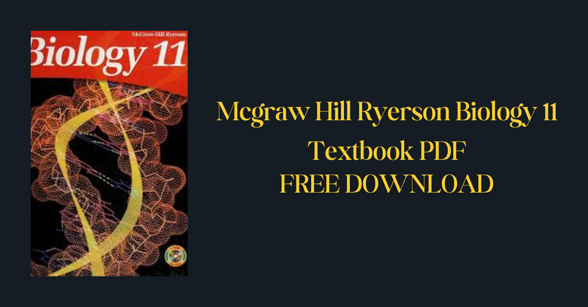 Mcgraw Hill Ryerson Biology 11 Textbook PDF