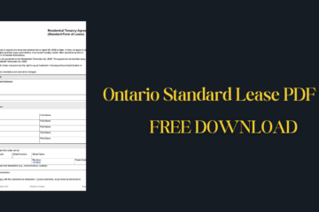 Ontario Standard Lease PDF