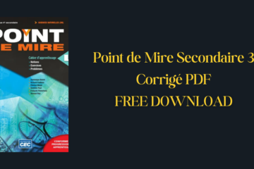 Point de Mire Secondaire 3 Corrigé PDF