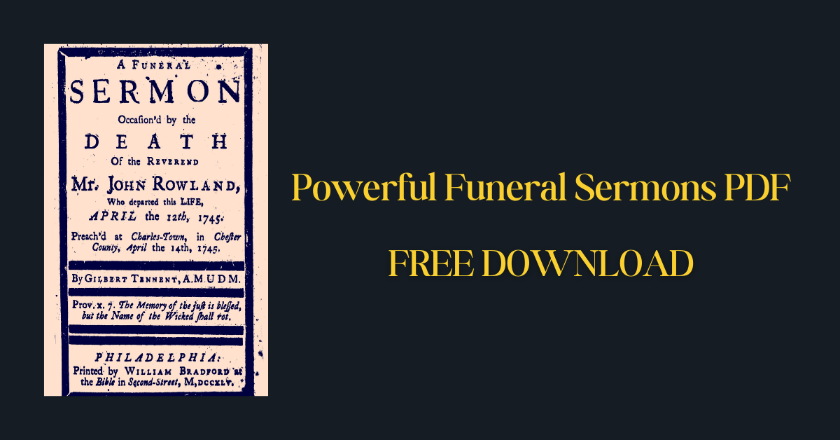 Powerful Funeral Sermons PDF