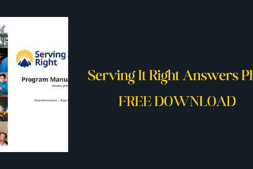 Serving It Right Answers PDF