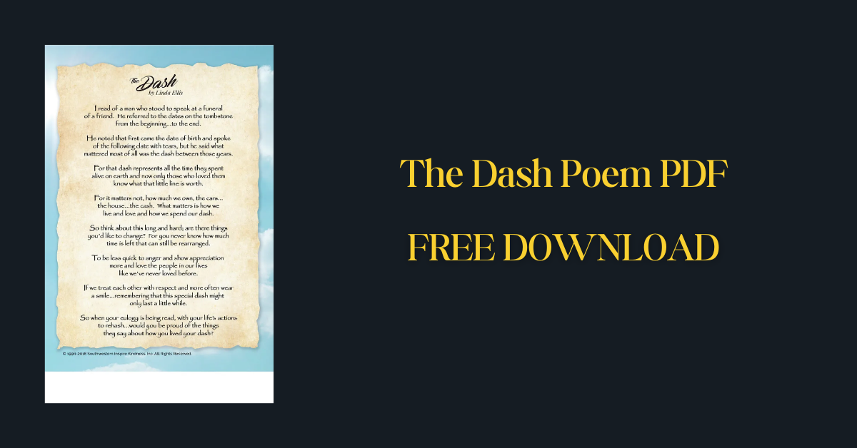 The Dash Poem PDF (1)