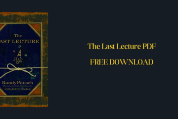 The Last Lecture PDF