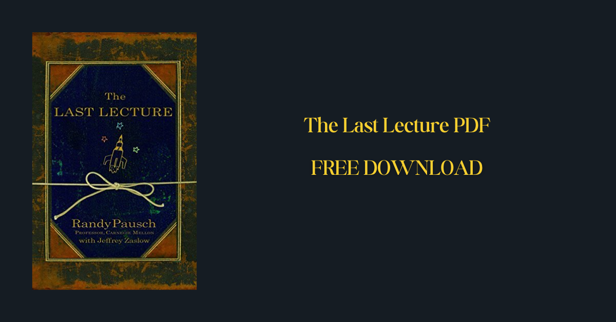 The Last Lecture PDF