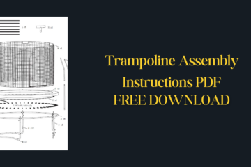 Trampoline Assembly Instructions PDF