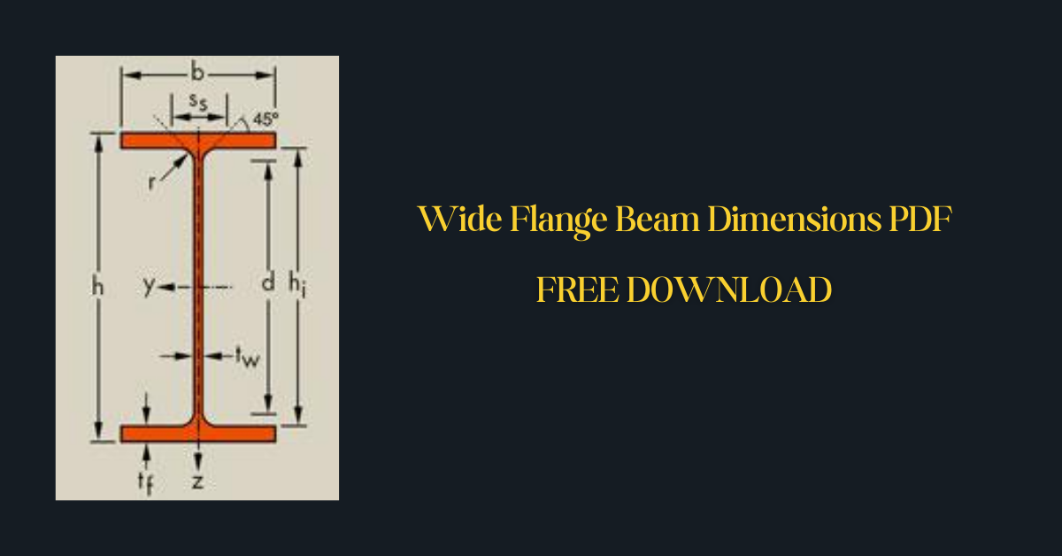 Wide Flange Beam Dimensions PDF